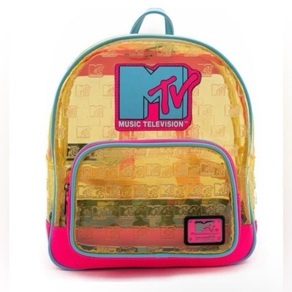 MTV Clear Debossed Logo Mini Backpack, Wallet & Blind Box (Single) Pin - Picture 8 of 13